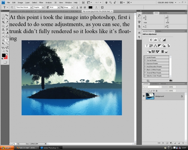 Creation of Immersed in my Thoughts: Step 7